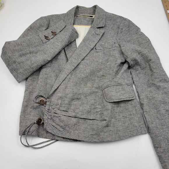 Anthropologie Daughters‎ Of The Liberation Women's Size S Small Linen Blazer - Picture 2 of 10